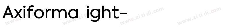 Axiforma Light字体转换